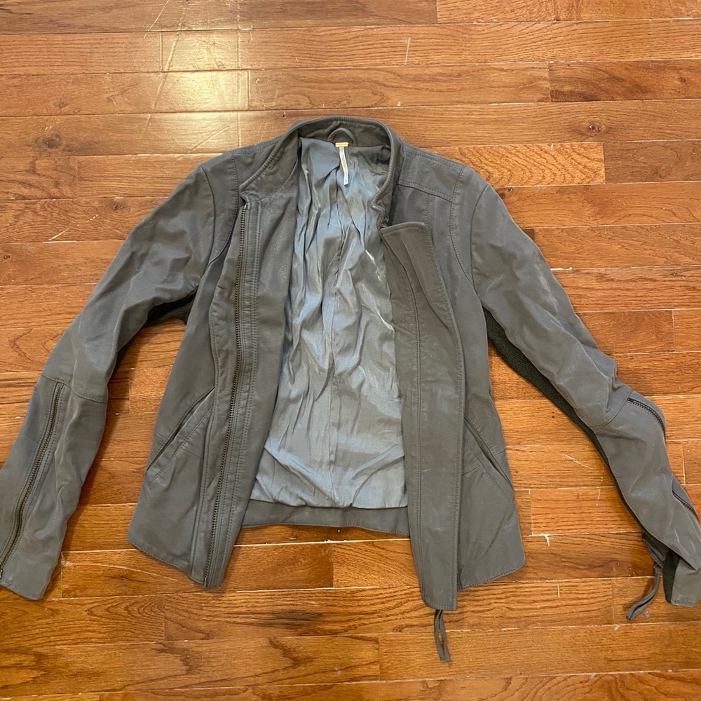 Free People Grey Jacket - Picture 2 of 6